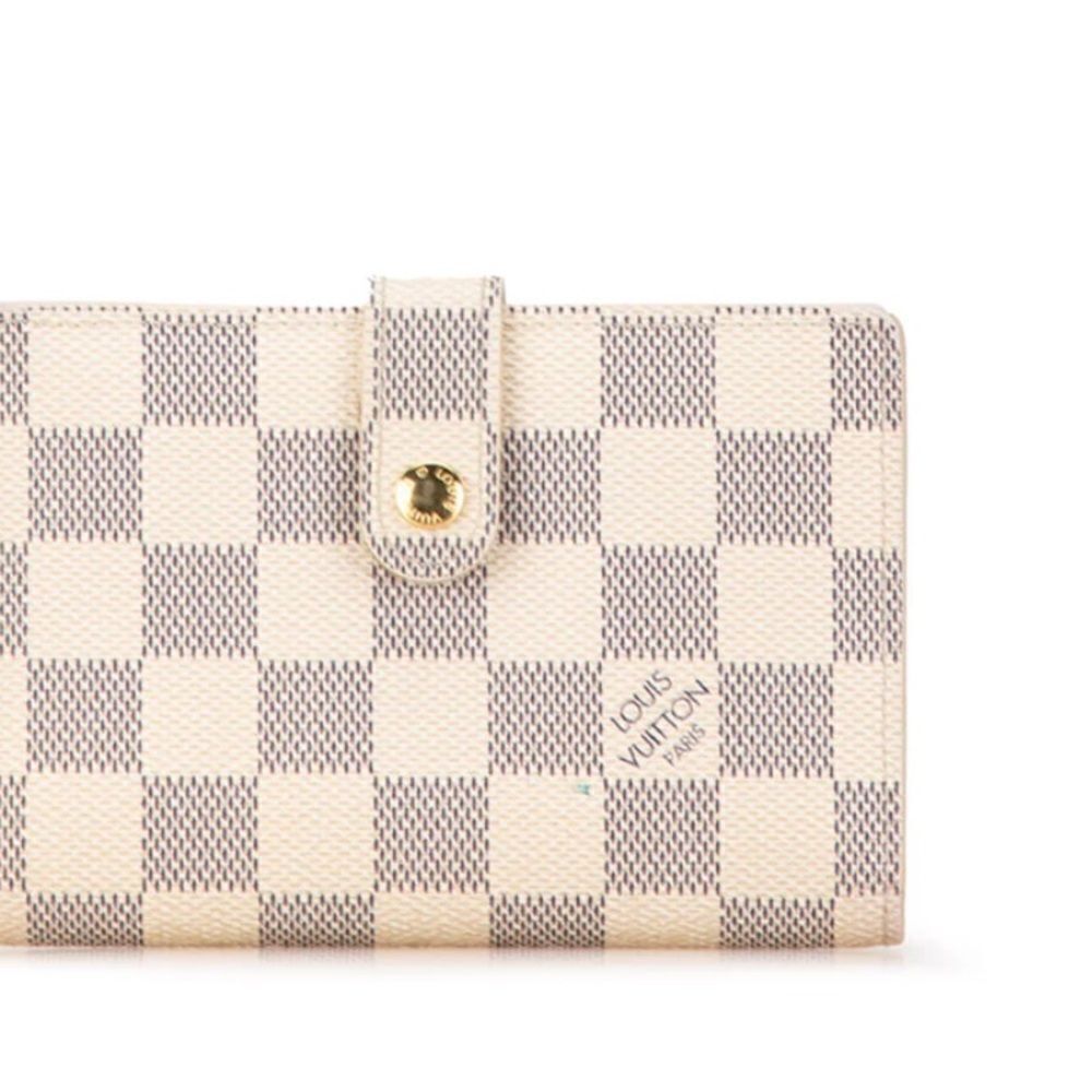 Auth Louis Vuitton Damier Azur Portefeuille Viennois N61676